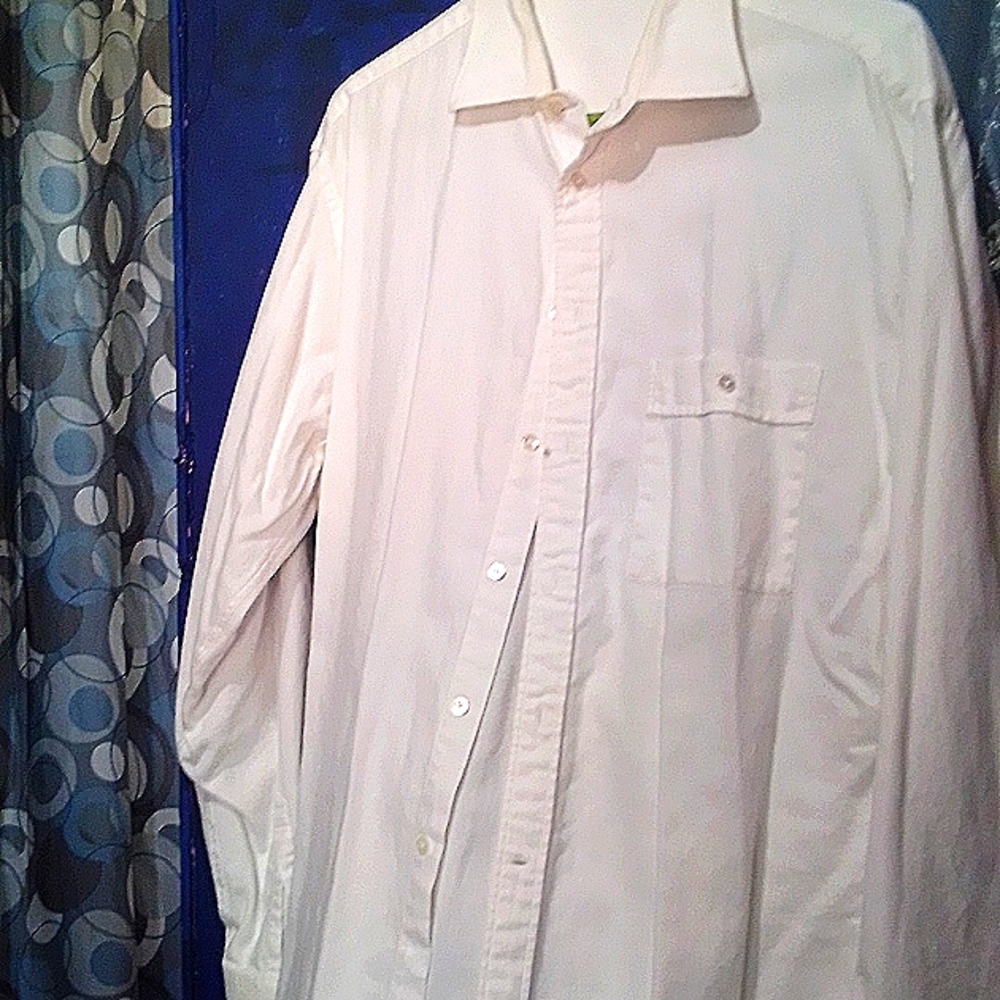 Giorgio Armani mens vintage dress shirt size 16 1/2 white